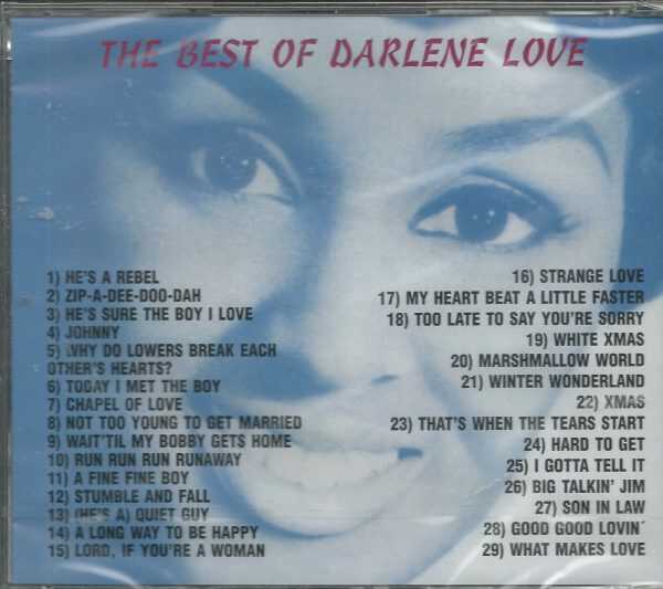 DARLENE LOVE - CD  THE BEST OF - 29 Tracks - BRAND NEW  ON MARGINAL - Image 3