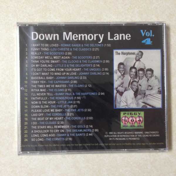 Down Memory Lane Vol 4- The Harptones Idols Lou Christie- BRAND NEW CD - Image 3
