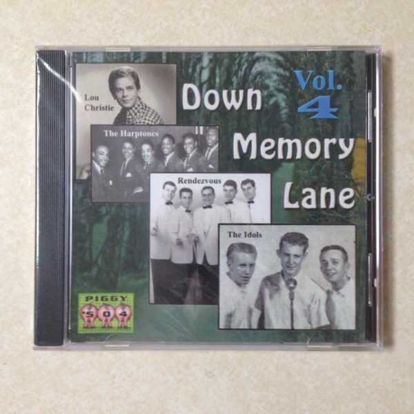 Down Memory Lane Vol 4- The Harptones Idols Lou Christie- BRAND NEW CD