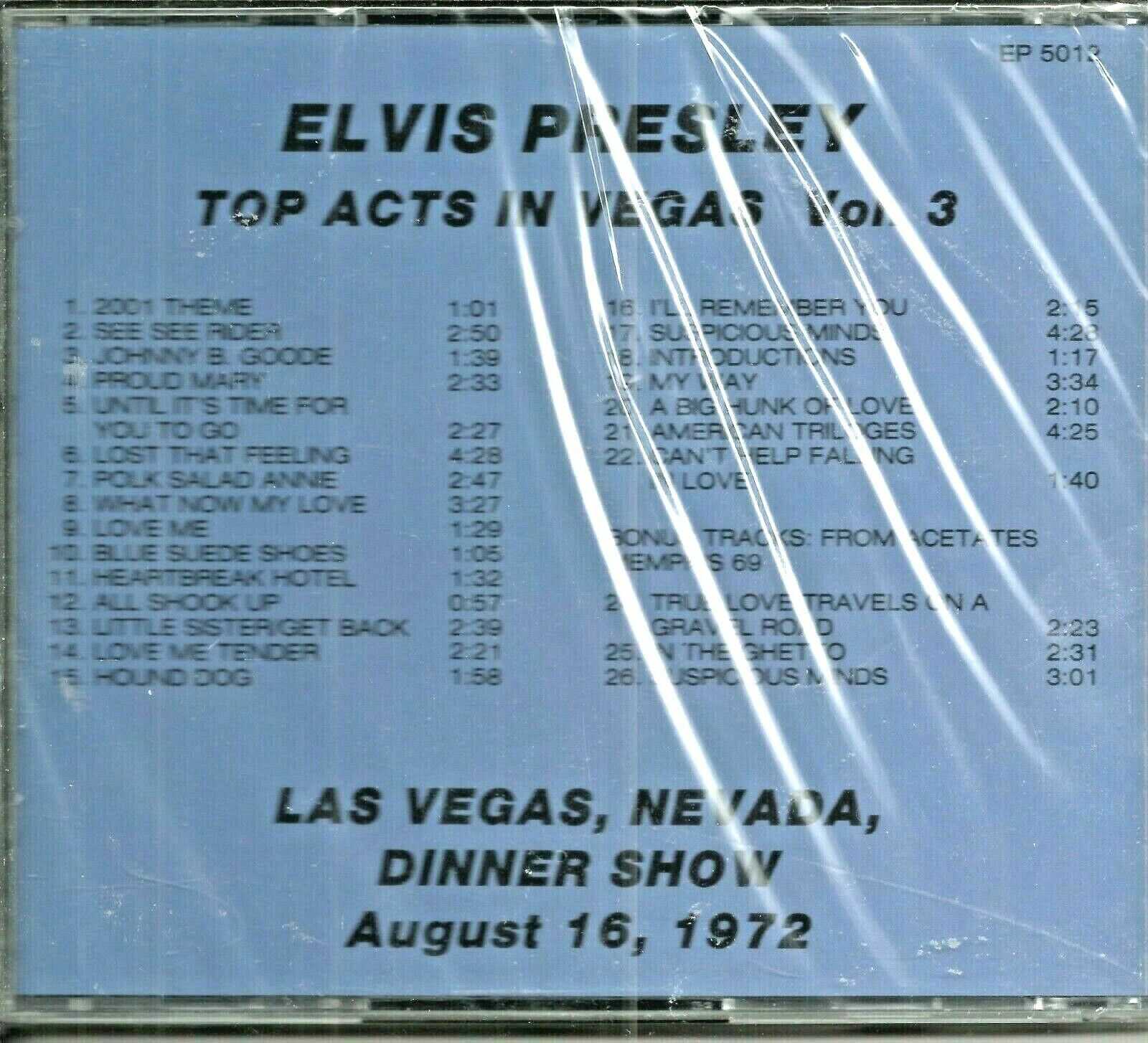 ELVIS PRESLEY - CD - Top Acts In Vegas - Volume 3 - BRAND NEW - Image 3