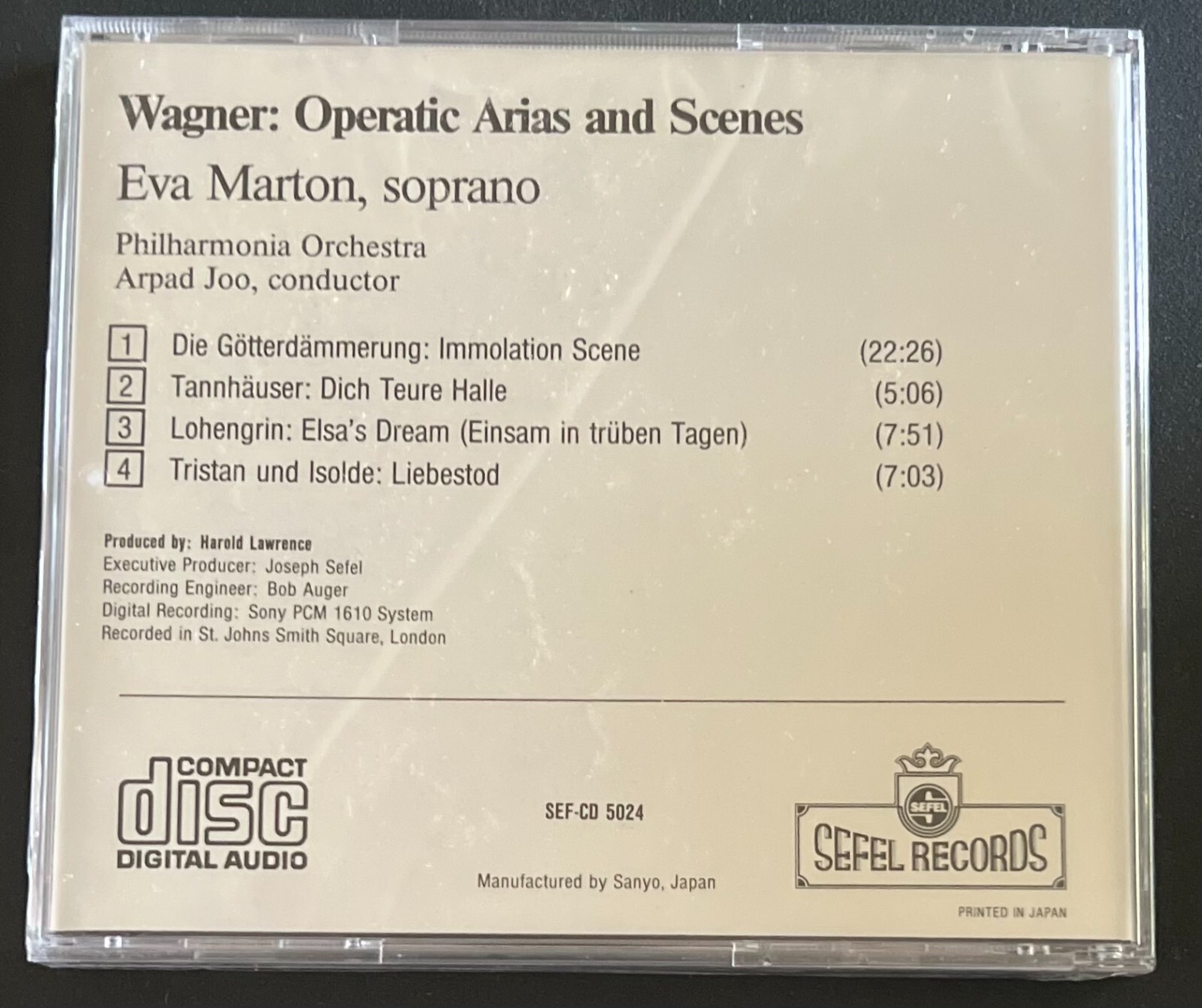 EVA MARTON - SOPRANO WAGNER/OPERATIC ARIAS - CD BRAND NEW - Image 3