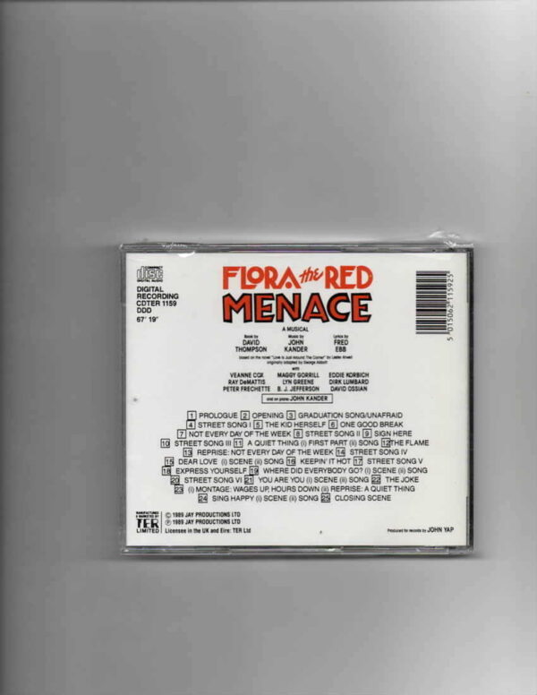 FLORA THE RED MENACE - ORIG OFF BWAY 1987 CAST-CD - Image 3