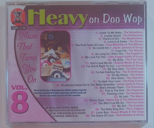 HEAVY ON DOO WOP - VOL 8   CD BRAND NEW - Image 3