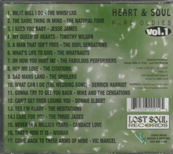 Heart & Soul Oldies Vol 1 - by Various Artists - CD - Image 3