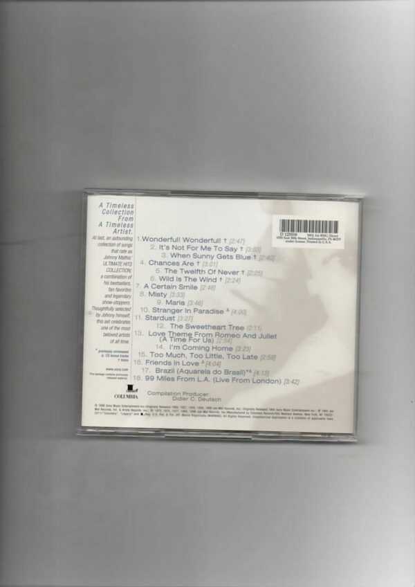 JOHNNY MATHIS - THE ULTIMATE HITS COLLECTION-CD - Image 3