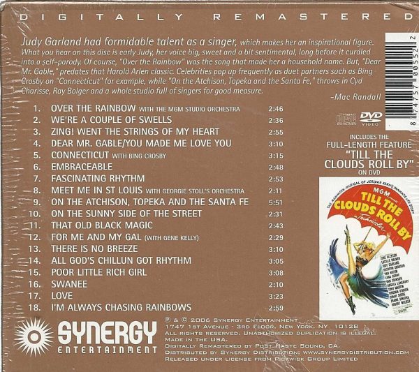 JUDY GARLAND - CD & DVD - Over The Rainbow - Till The Clouds Roll By - BRAND NEW - Image 3