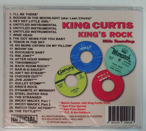 KING CURTIS - KING'S ROCK   CD  BRAND NEW - Image 3