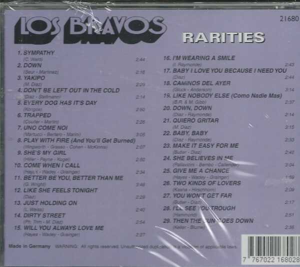 LOS BRAVOS CD  - Rarities   Brand New   German Import - Image 3