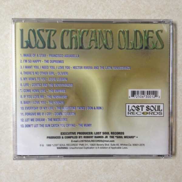 Lost Chicano Oldies Vol. 1 - BRAND NEW CD - Image 3