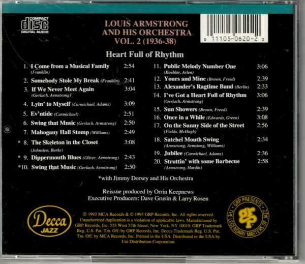 Louis Armstrong - Heart Full Of Rhythm Vol 2 - CD - Image 3