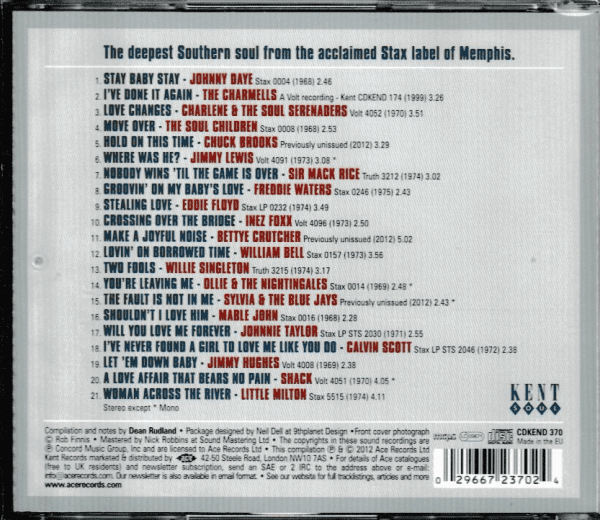 NOBODY WINS CD STAX SOUTHERN SOUL 1968-75 - BRAND NEW - Image 3