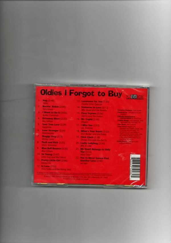OLDIES I FORGOT TO BUY 1956-1968-BRAND NEW CD - Image 3