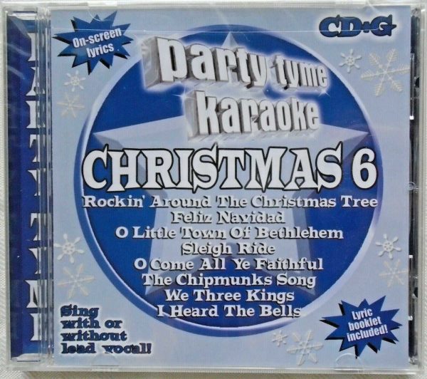PARTY TYME KARAOKE - CD - Christmas 6 - (On Screen Lyrics) - BRAND NEW