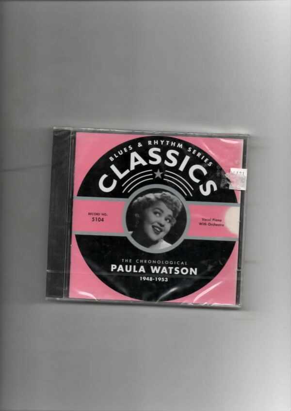 PAULA WATSON- CHRONOLOGICAL 48-53-BRAND NEW CD