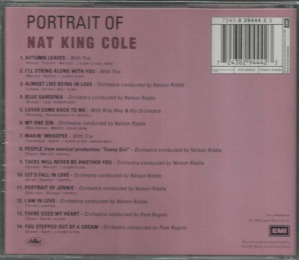 Portrait Of NAT KING COLE - CD - 14 Tracks  - BRAND NEW - Image 3