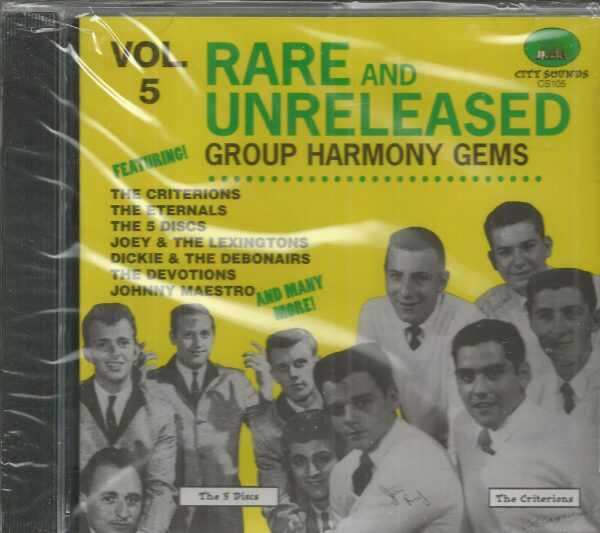 RARE AND UNRELEASED  - Vol. 5 - Group Harmony Gems -  BRAND NEW -  CD