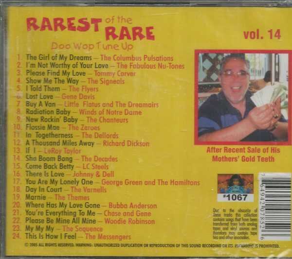 RAREST OF THE RARE -  Doo Woop Tune Up - Vol. 14 -  BRAND NEW -  CD - Image 3