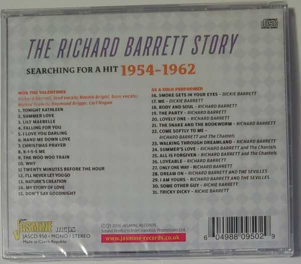 RICHARD BARRETT -  STORY   CD     BRAND NEW - Image 3