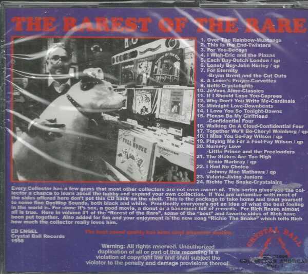 Rarest of the Rare CD - Volume 1   Brand New  24 Tracks on Crystal Ball Label - Image 3