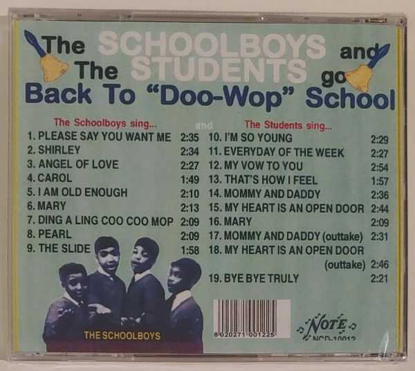 SCHOOLBOYS AND STUDENTS - BACK TO DOO WOP SCHOOL  CD     BRAND NEW - Image 3