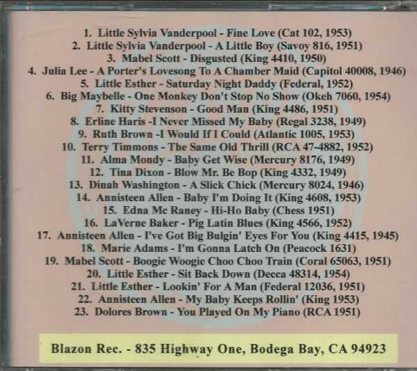 SLEAZY RHYTHM 'N BLUES - CD - Volume 1 - Get Hot - Brand New - Image 3