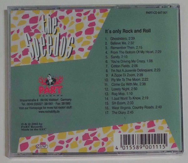 SPEEDOS - IT'S ONLY ROCK AND ROLL   CD     BRAND NEW - Image 3