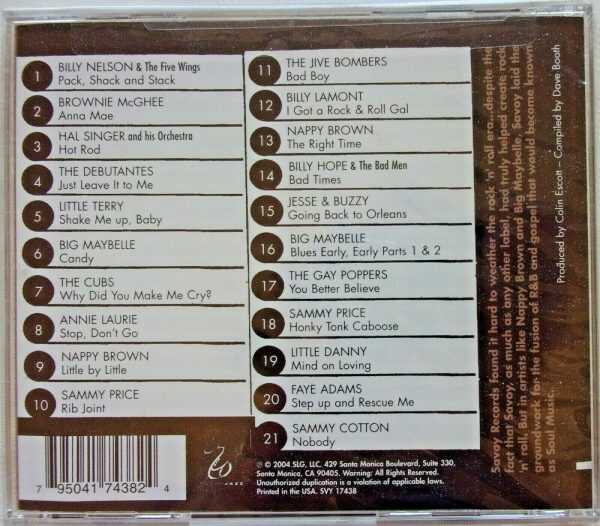 STOMPIN' AT THE SAVOY - CD - Hot Rod 1955-1961 - BRAND NEW - Image 3