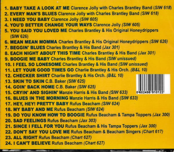 TAMPA TOPPERS CD FLORIDA BLUES & BOOGIE - BRAND NEW - Image 3