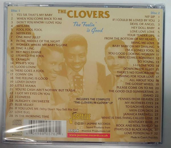 THE CLOVERS- THE FEELIN' IS GOOD CD BRAND NEW - Image 3