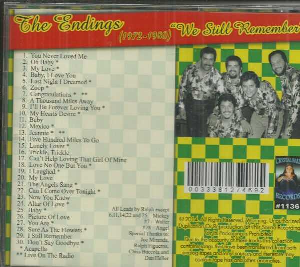 THE ENDINGS - CD - We Still Remember - 1972-1980 - BRAND NEW - Image 3
