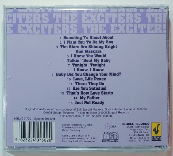 THE EXCITERS - SOMETHING TO SHOUT ABOUT  CD BRAND NEW - Image 3