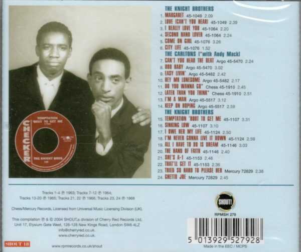 The Knight Brothers - Temptation - CD - Brand New - Image 3