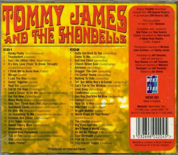 Tommy James & Shondells - It's A New Vibration - 2CD's - Brand New - Image 3