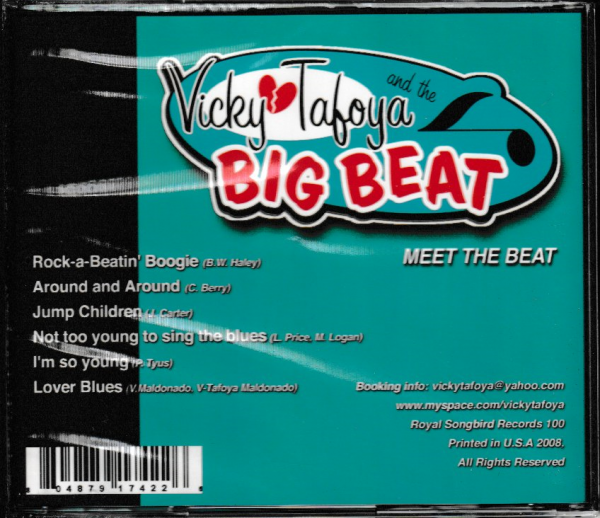 VICKY TAFOYA AND THE BIG BEAT CD MEET THE BEAT - BRAND NEW - Image 3