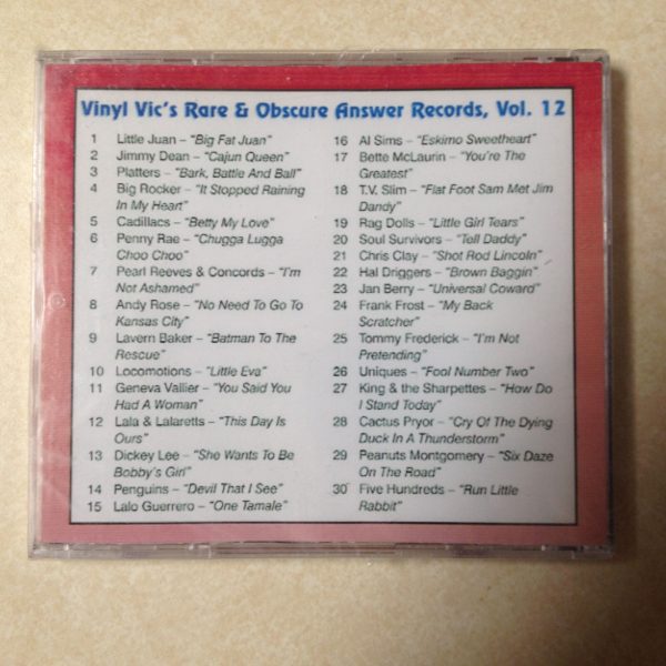 VINYL VIC'S RARE & OBSCURE ANSWER RECORDS - VOL 12 - BRAND NEW CD - Image 3