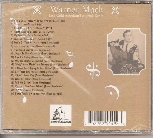 WARNER MACK - The Early Years - CD - BRAND NEW - Image 3