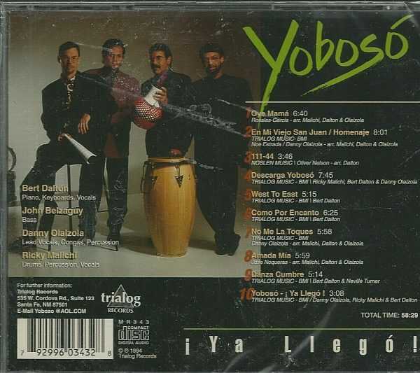 YOBOSO - CD - Latin Jazz - Ya Llego -BRAND NEW - Image 3