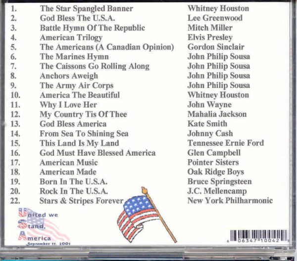 AMERICA IN OUR HEARTS - CD - September 11, 2001 - BRAND NEW - Image 3