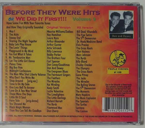 BEFORE THEY WERE HITS -  VOL 9   CD     BRAND NEW - Image 3