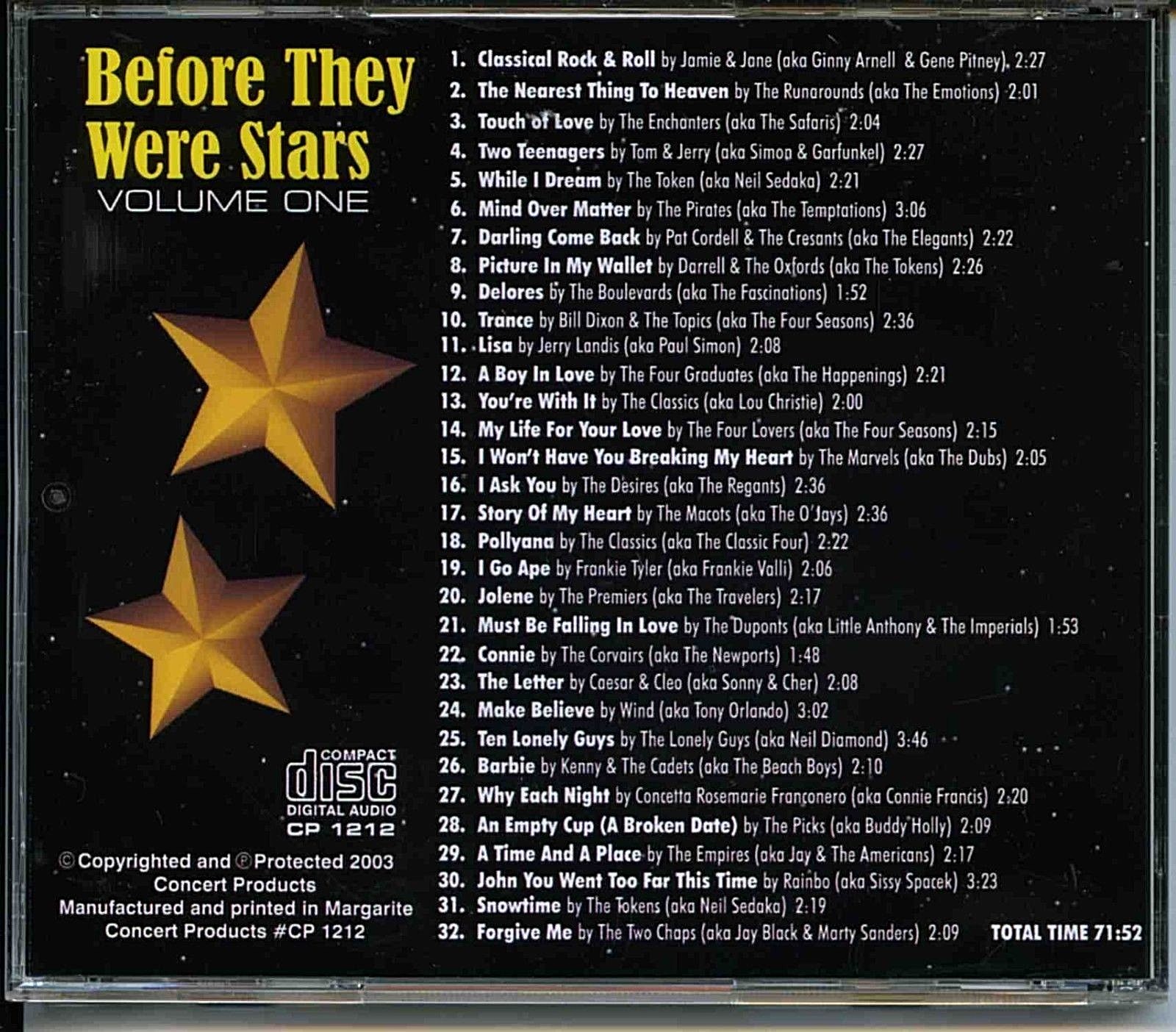 BEFORE THEY WERE STARS - CD - Volume 1 - BRAND NEW - Image 3