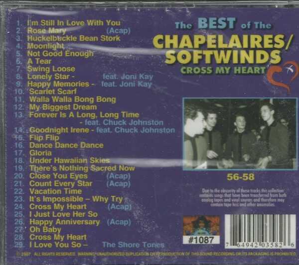 Best of THE CHAPELAIRES and SOFTWINDS CD - Cross My Heart   Brand New - Image 3