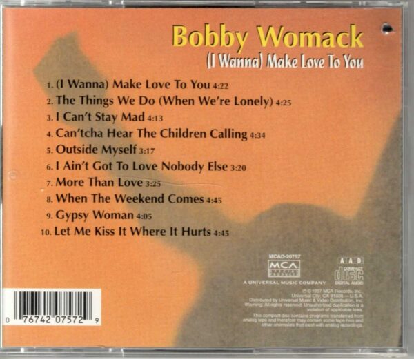 Bobby Womack - I Wanna Make Love to You - CD - Image 3