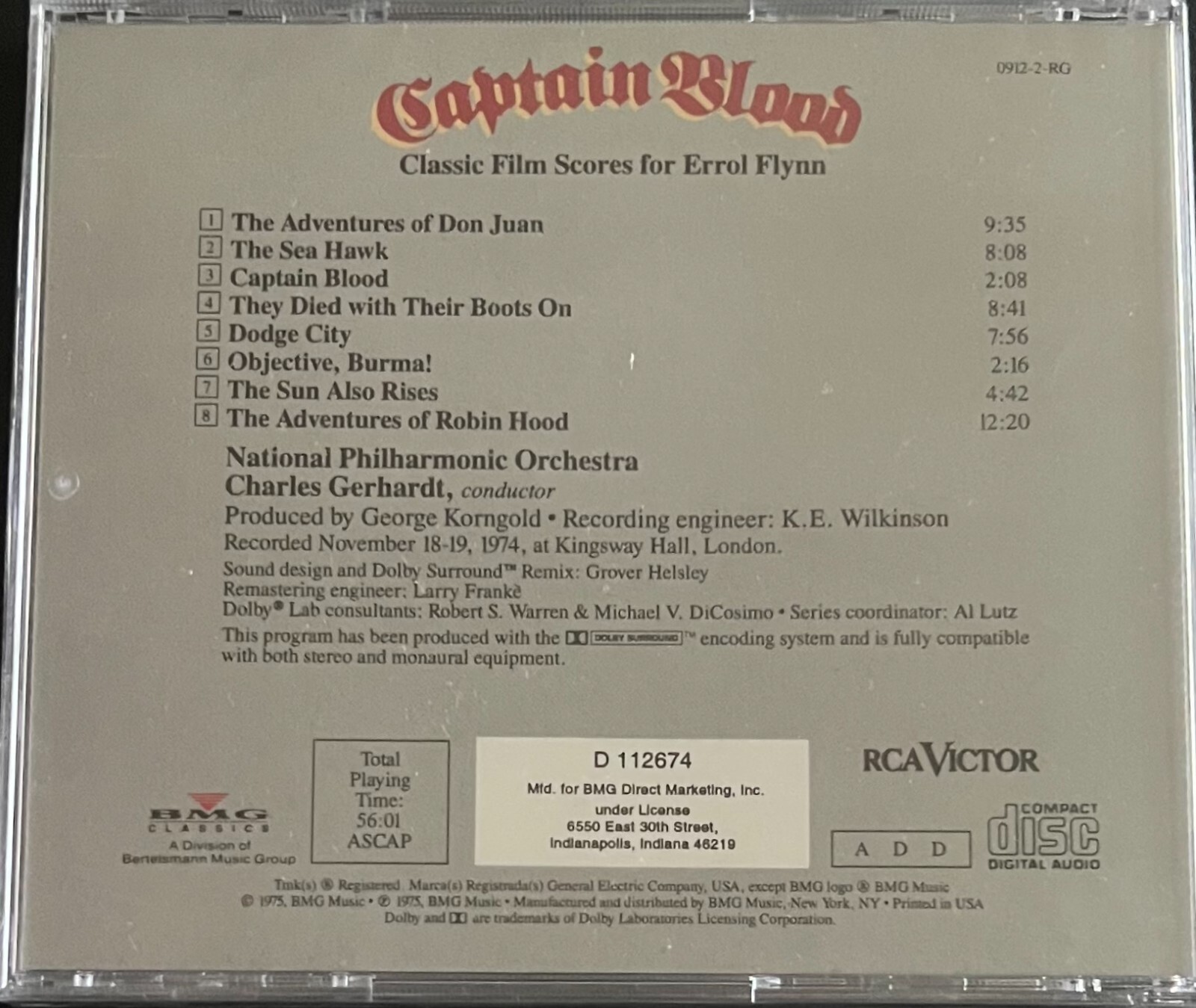 CAPTAIN BLOOD - CLASSIC FILM SCORES FOR ERROL FLYNN - Image 3