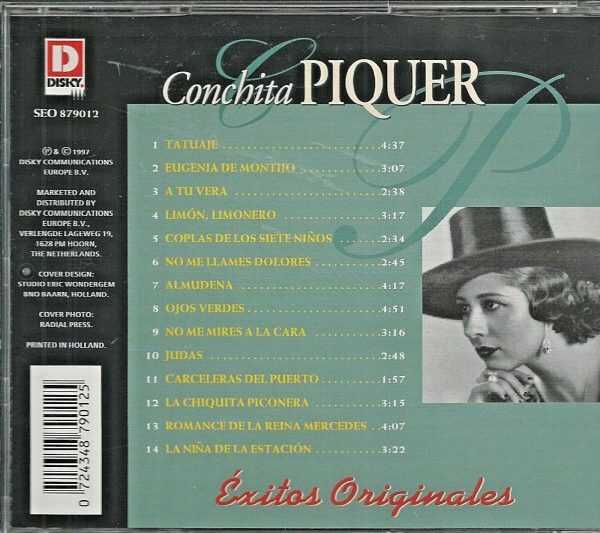 CONCHITA PIQUER - CD - Exitos Originales - LIKE NEW - Image 3