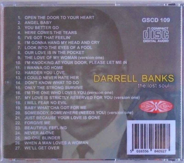 DARRELL BANKS - CD - The Lost Soul - BRAND NEW - Image 3