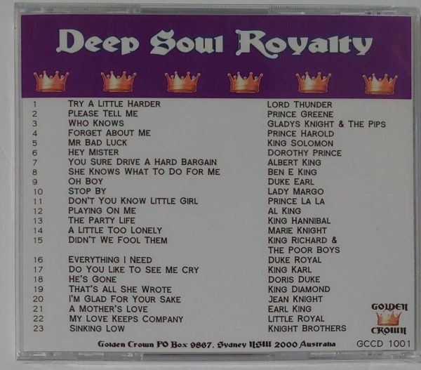 DEEP SOUL ROYALTY - 23 REGAL TRACK BY SOUL MUSIC'S ARISTOCRACY  CD  BRAND NEW - Image 3