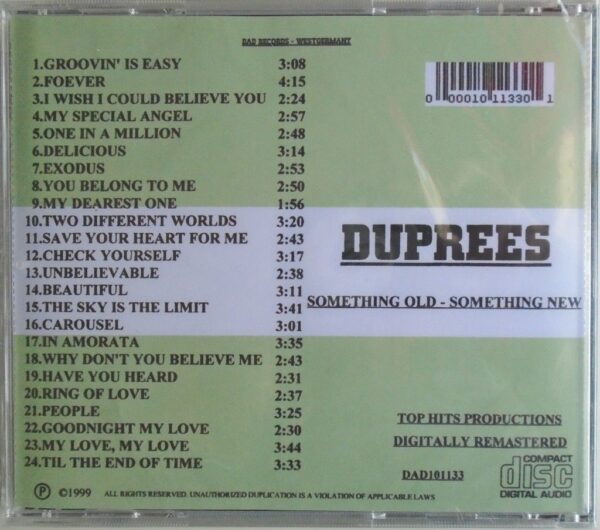 DUPREES - CD - Something Old - Something New - BRAND NEW - Image 3