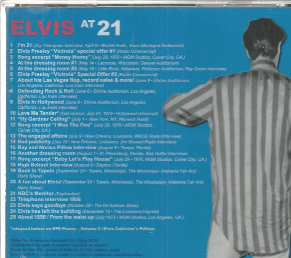 ELVIS PRESLEY - CD - At 21 - BRAND NEW - Image 3