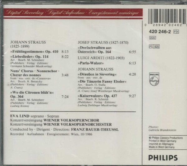 EVA LIND - CD - Soprano - Fruhlingsstimmen - BRAND NEW - Image 3