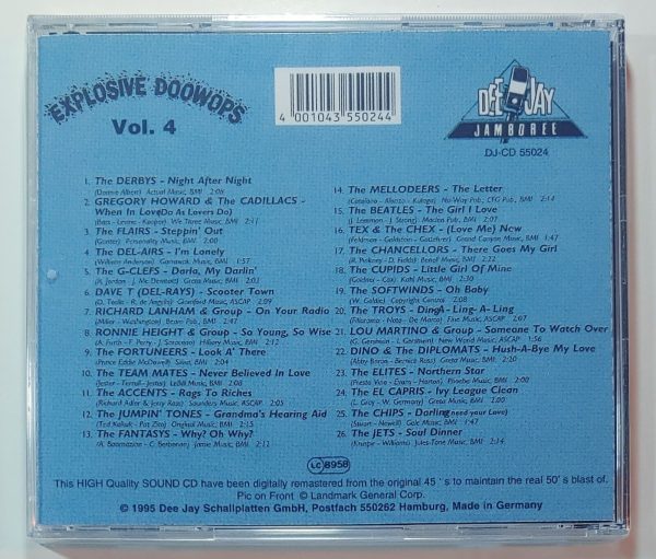 EXPLOSIVE DOO WOPS - VOL 4  CD BRAND NEW - Image 3